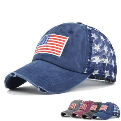 Buycenter American Flag Embroidered Cap - Adjustable Baseball Hat - Buy Center