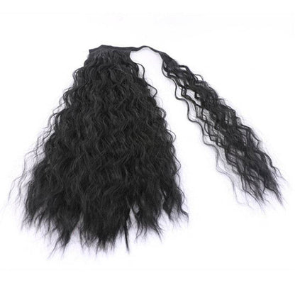Romantic Curly Ponytail Braid - 22 Inch Soft Human Hair Accessory - Buy Center