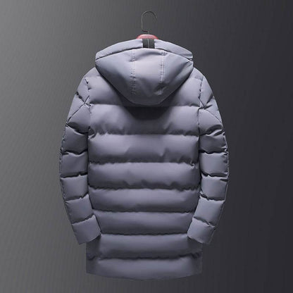 Buycenter Men's Thick Down Padded Jacket - Hooded for Winter Leisure - Buy Center