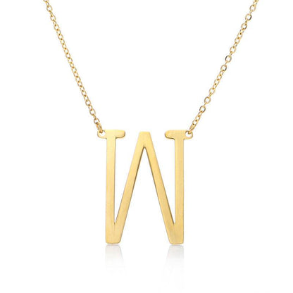 Fabulous Rose Gold Initial Letter Pendant Necklace - Premium K-Gold Design - Buy Center
