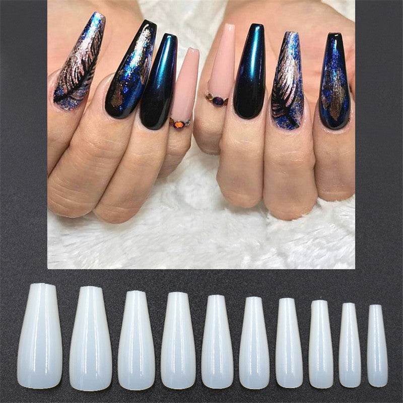 500 Transparent Ballet Fake Nails - High-Quality Acrylic for Nail Art - Buy Center