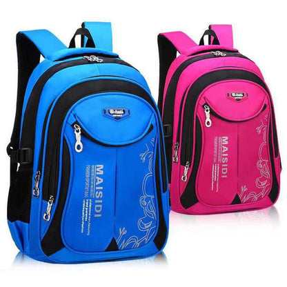 Lightweight Waterproof Schoolbag for Boys - Durable Nylon, Grades 1-6 - Buy Center