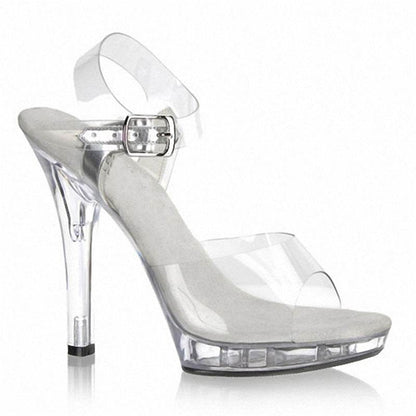 Crystal Sandals - Waterproof High Heels for Stylish Women, Platform Elevation - Buy Center