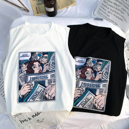 Hip-Hop Harajuku Style Vest - Trendy Sleeveless Waistcoat for Streetwear - Buy Center