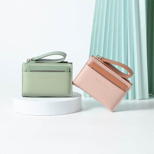 Simple Elegant Women's Wallet - Solid Color PU Purse for Stylish Days - Buy Center