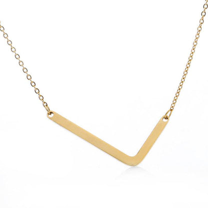 Fabulous Rose Gold Initial Letter Pendant Necklace - Premium K-Gold Design - Buy Center