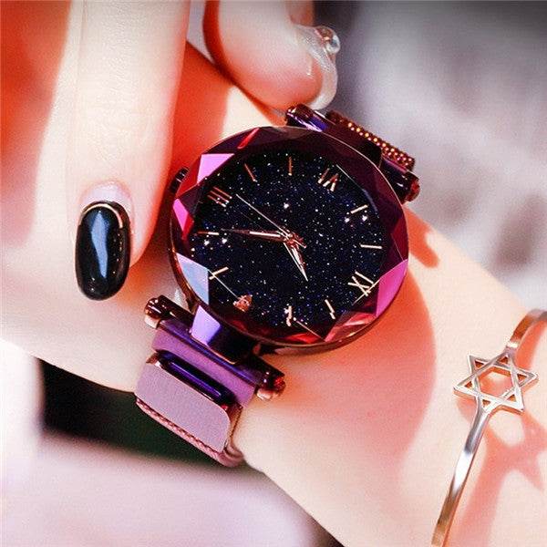 BuyCenter Ladies' Elegant Casual Watch - Adjustable Magnetic Strap, Luminous Dial - Buy Center
