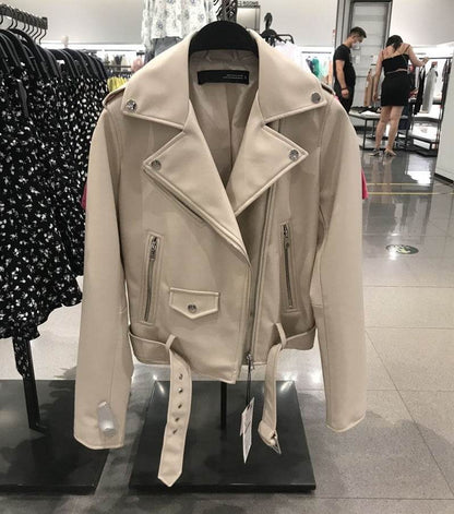 Buycenter Faux Leather Biker Jacket - Stylish Fashion for Every Occasion - Buy Center