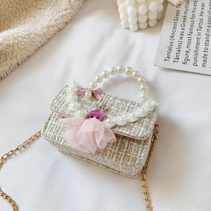 Girl's Pearl Handbag - Waterproof, Anti-Theft, Trendy Korean Design - Buy Center