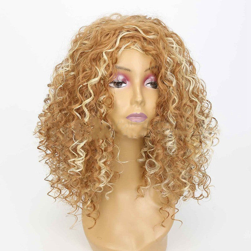 African Small Curly Headgear - 18" Lightweight Synthetic Hair Piece - Buy Center