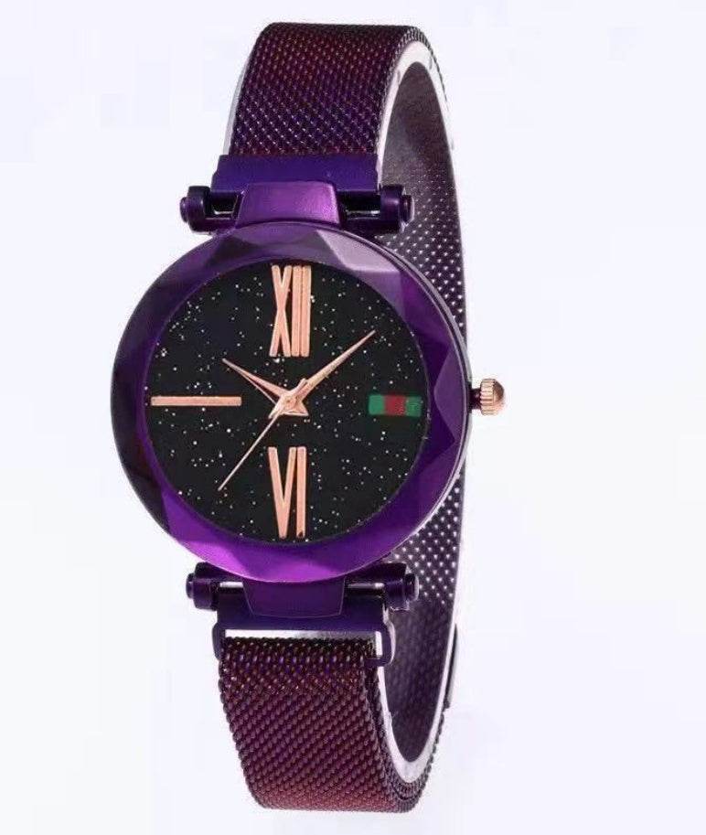 Buy Center Starry Sky Women's Watch - Diamond Quartz with Magnet Mesh - Buy Center