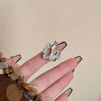 Ins Cold Wind Irregular Palm Ring - Real Gold Plated Alloy Design - Buy Center