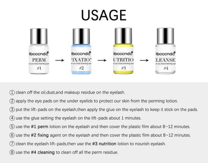 Eyelash Lengthening Kit - Perm Agents & Glue for Stunning Curls - Buy Center