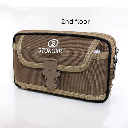Stylish Oxford Cloth Waterproof Phone Bag - Trendy Zipper Waist Bag - Buy Center