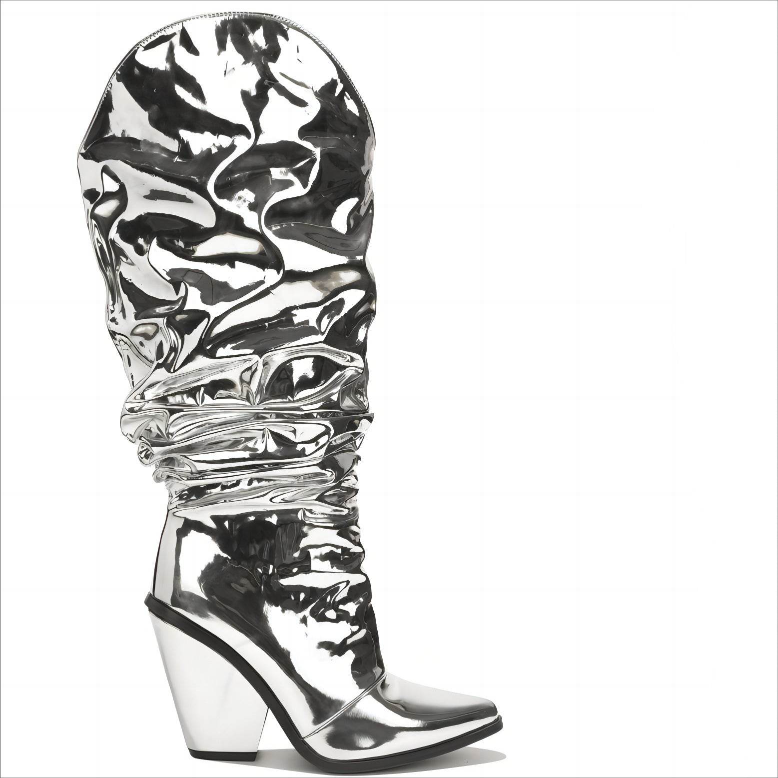 Buycenter Large Colorful Wedge Boots - Comfortable High Heel Design - Buy Center