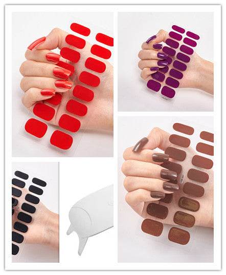 Waterproof Letter Color Nail Stickers - Long Lasting Stylish Designs - Buy Center