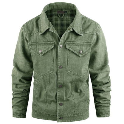 Buycenter Plus Size Casual Jacket - Stylish Cotton Denim Blazer for Men - Buy Center