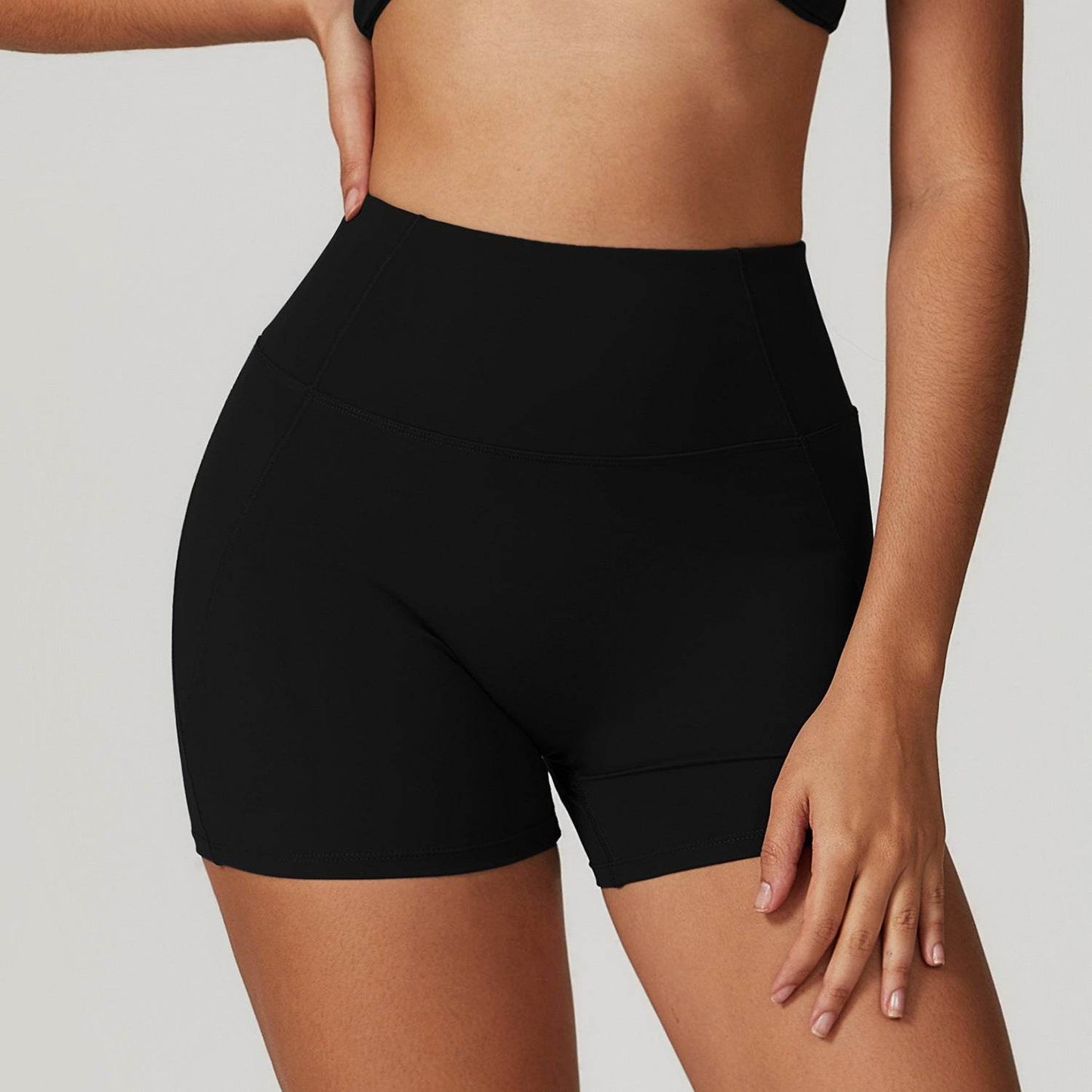 Premium Black Women's Running Shorts - Slim Fit, Stylish Gym Wear 2025 - Buy Center