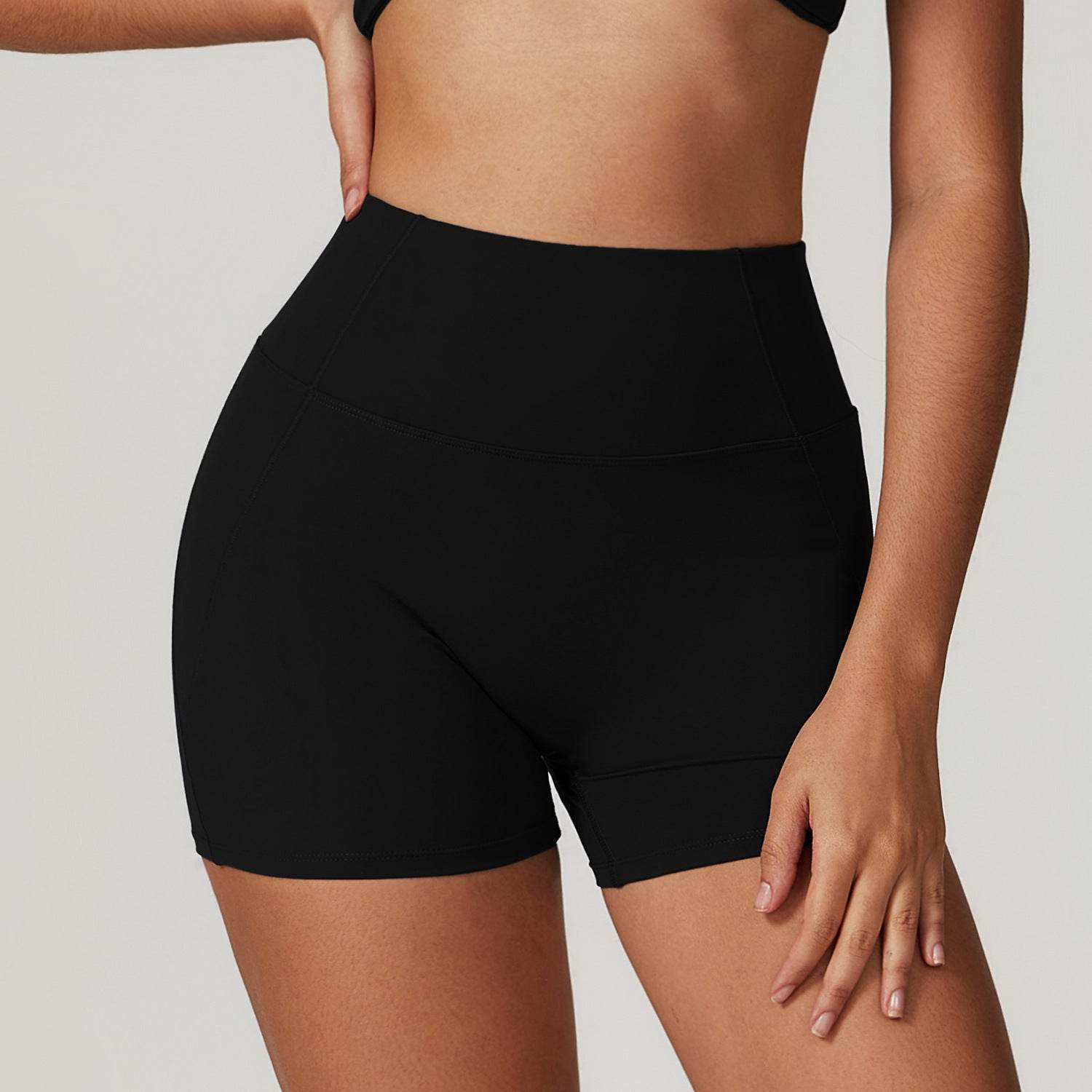 Premium Black Women's Running Shorts - Slim Fit, Stylish Gym Wear 2025 - Buy Center