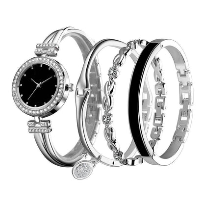 Buy Center Women's Fashion Quartz Watch Set - Elegant Bracelet Style - Buy Center