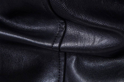 Trendy Men's Motorcycle Leather Jacket - Genuine Cow Split Suede 2025 - Buy Center