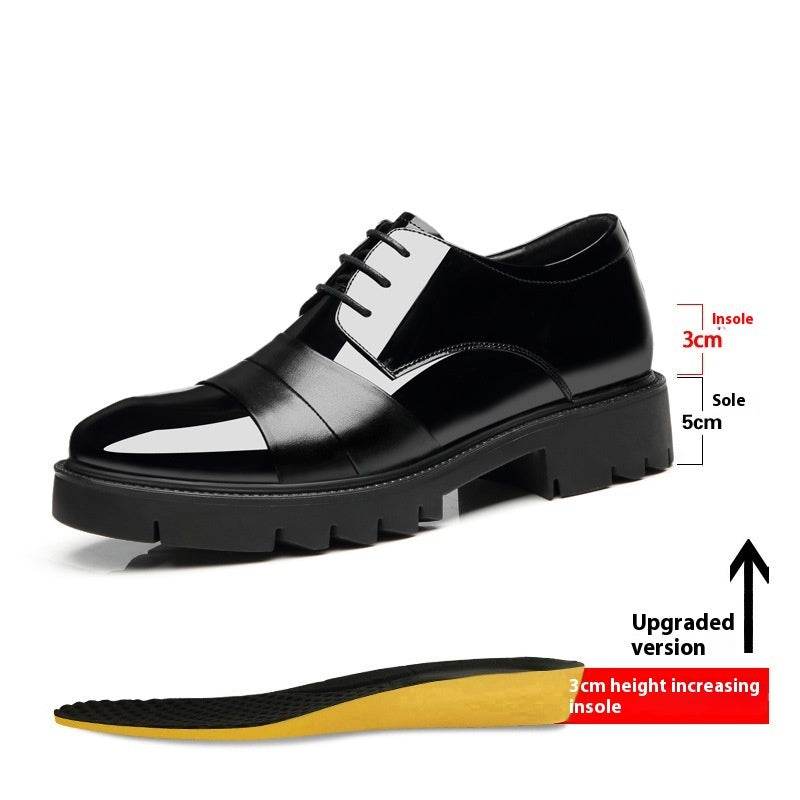 Men's Height Increasing Insole Shoes - 10cm Platform for Business Style - Buy Center