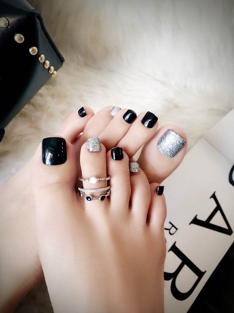 Pro Acrylic Toe Nails Set - 24pcs Stylish False Toenails for Easy Application - Buy Center