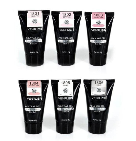 Venalisa Poly Nail Gel Kit - Flawless Nail Extensions at Home or Salon - Buy Center