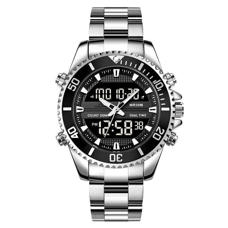 Buycenter Men's Multifunctional Outdoor Watch - Dual Display, Water Resistant - Buy Center