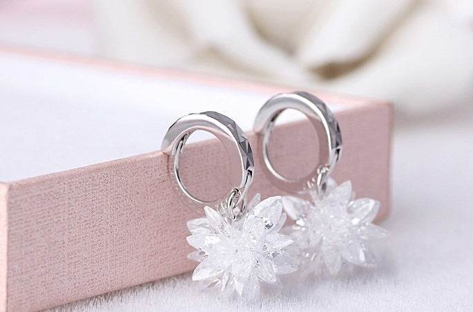 Buy Center 925 Silver Flower Earrings - Hypoallergenic and Non-Fading - Buy Center