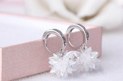 Buy Center 925 Silver Flower Earrings - Hypoallergenic and Non-Fading - Buy Center
