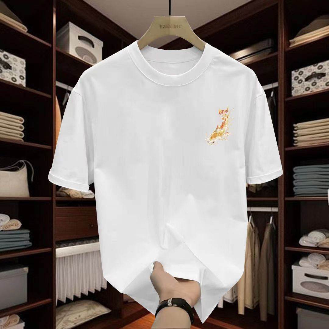 Buycenter Men's Cartoon Print T-Shirt - Versatile Round Neck Top - Buy Center