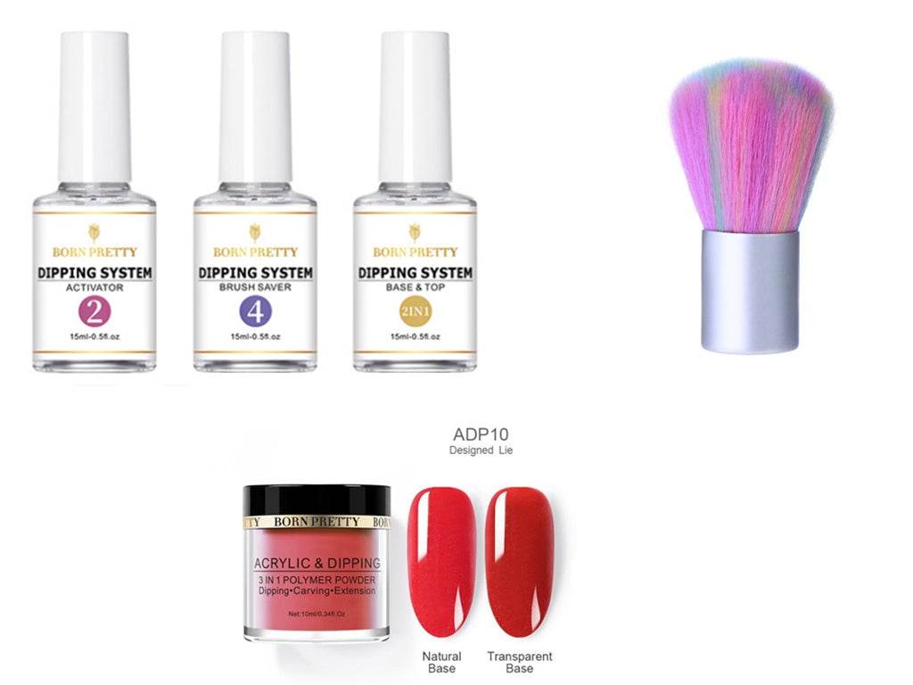 Dipping Nail Powders Set - Gradient & French Art, Long Lasting Finish - Buy Center