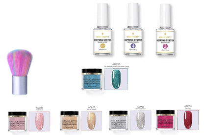 Dipping Nail Powders Set - Gradient & French Art, Long Lasting Finish - Buy Center