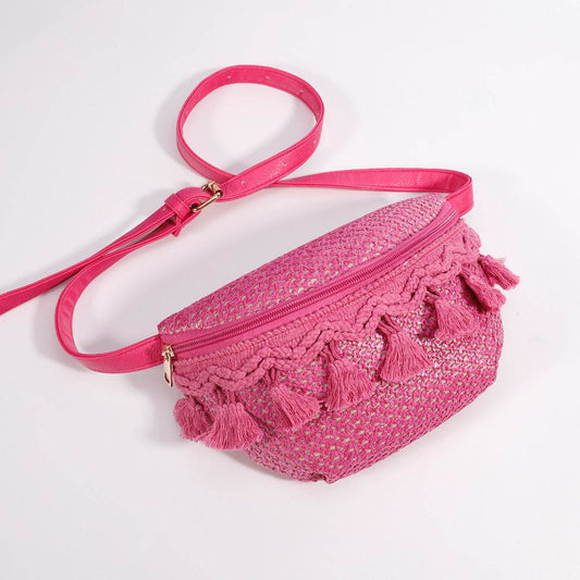 Buycenter Mini Straw Cross Body Bag - Fashionable Chest Bag for Travel - Buy Center