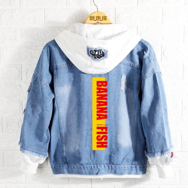 Buycenter Fish Hoodie – Trendy Anime & Retro Cowboy Design in Leather - Buy Center