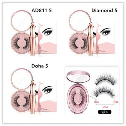 Natural Magnetic Eyeliner & False Eyelashes Set - Easy, No Glue Application - Buy Center