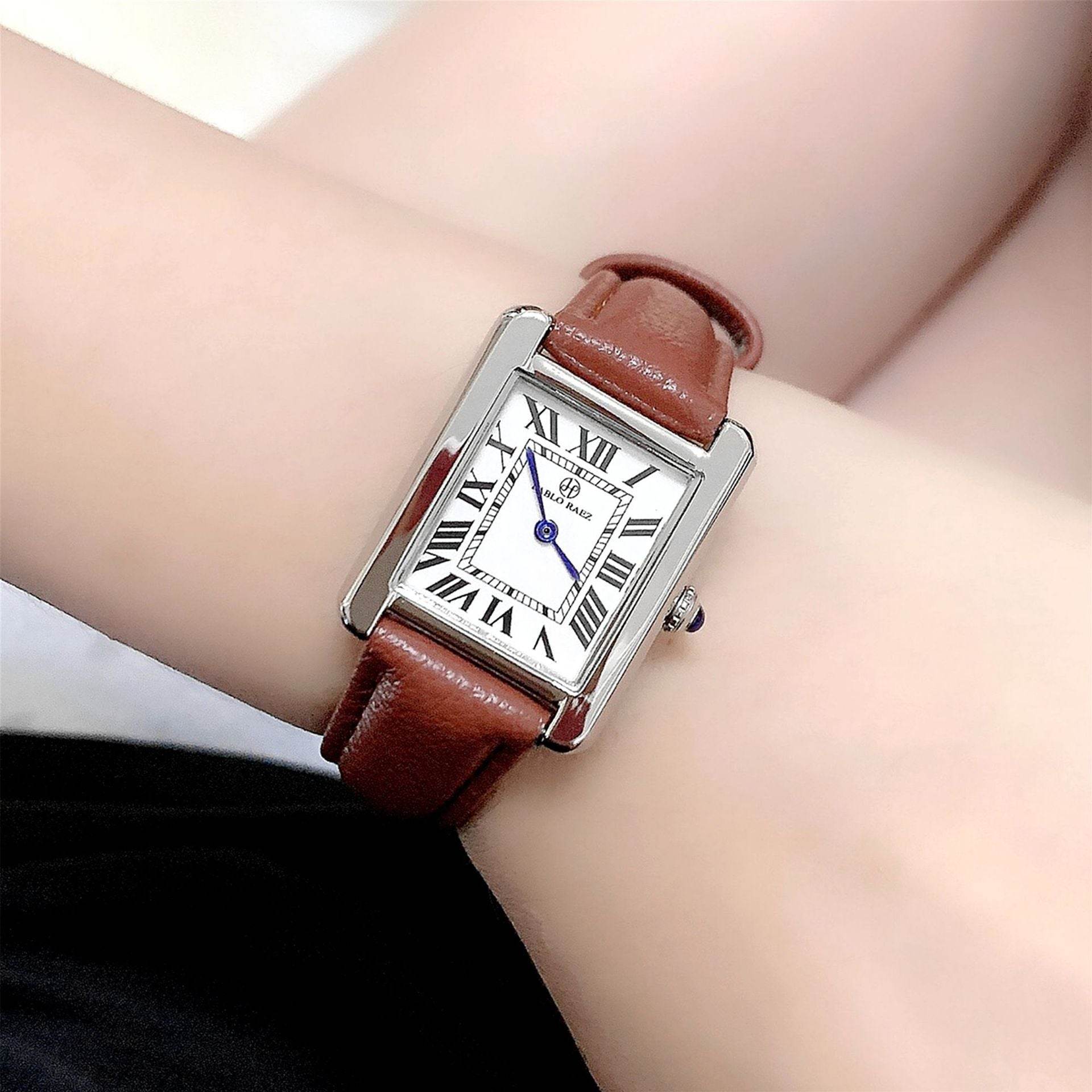 Girls' Retro Dress Watch - Classy Black & Light Brown Casual Style - Buy Center