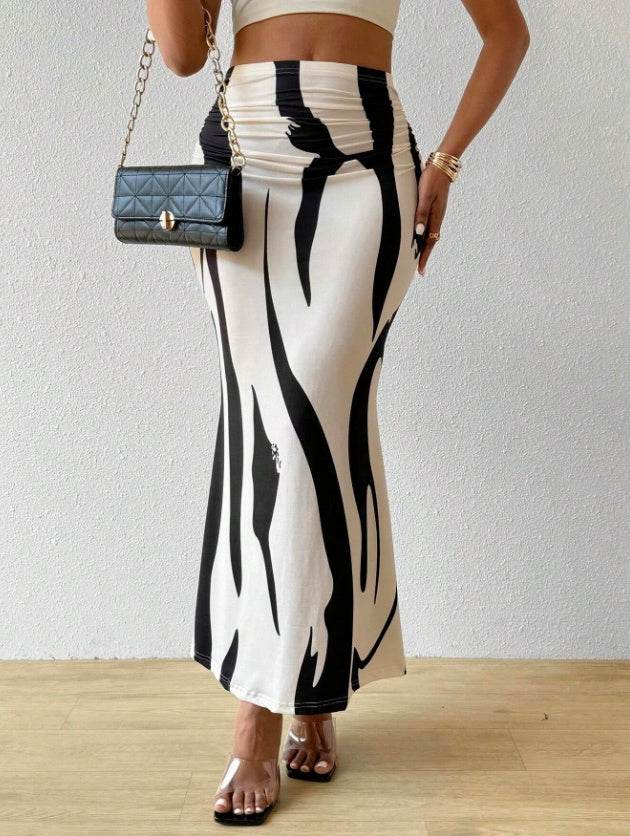 Buycenter Women's Casual Pleated Skirt - Stylish Mermaid Design, Multiple Sizes - Buy Center