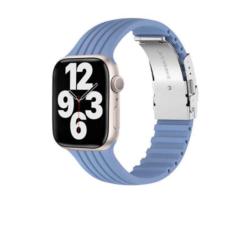 Buycenter Silicone Stripe iWatch Strap - Stylish & Comfortable for Men/Women - Buy Center