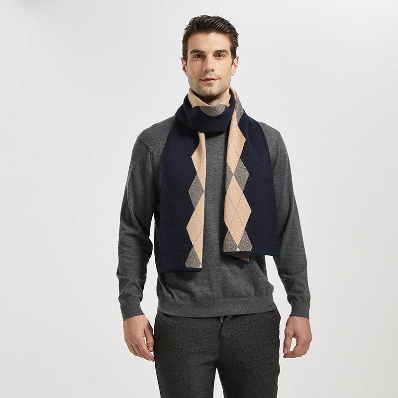 Premium Stylish Knitted Scarf for Men - Trendy Winter Fashion 2025 - Buy Center