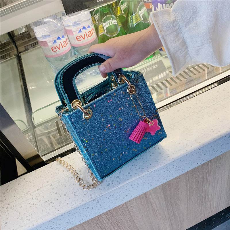 Kids' Sequined Shoulder Bag - Stylish PU Design for Boys' Essentials - Buy Center