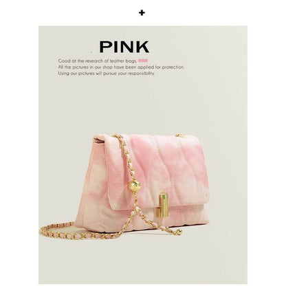 Elegant Texture Chain Crossbody Bag - Stylish Small Square Evening Bag - Buy Center