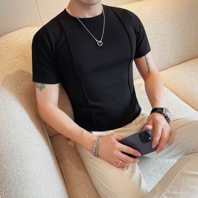 Buycenter Men's Slim Fit Short Sleeve T-Shirt - Solid Colors Available - Buy Center