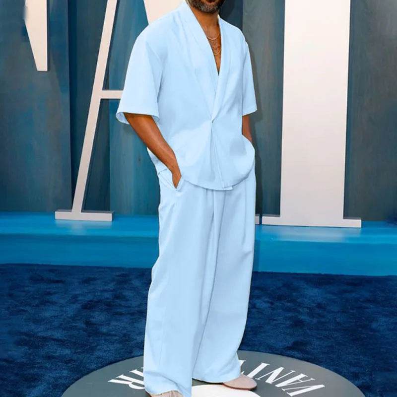 Buycenter Casual Polo Collar Suit for Men - Stylish & Comfortable Fit - Buy Center