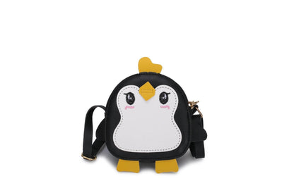 Cartoon Penguin Shoulder Bag for Kids - Soft PU, Zipper Closure Fun - Buy Center