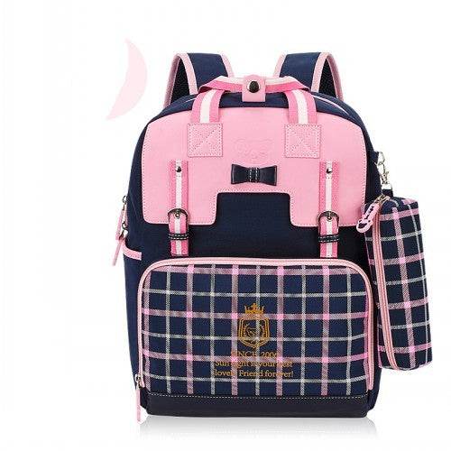 Korean Style Cute Girls Backpack - Waterproof PU Leather, Trendy 2025 - Buy Center