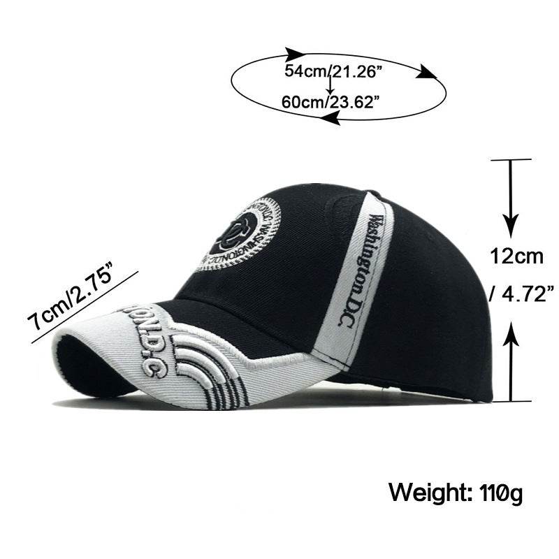 Trendy Embroidered Baseball Cap - Adjustable Cotton Sun Protection Hat - Buy Center