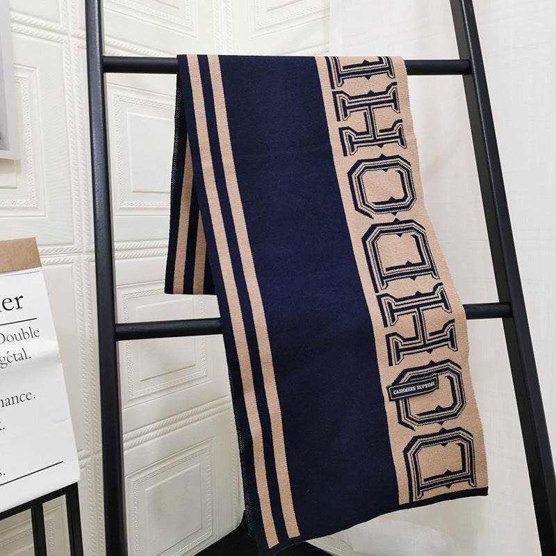 Premium Stylish Knitted Scarf for Men - Trendy Winter Fashion 2025 - Buy Center