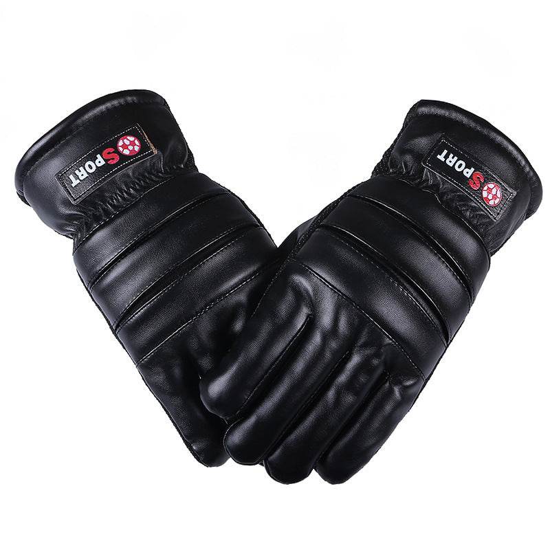 Winter Leather Gloves - Warm, Touch-Screen Compatible for Men & Women - Buy Center